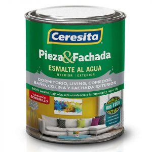 ESMALTE AGUA PIEZA & FACHADA BLANCO 1/4 GALÓN