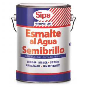 ESMALTE AL AGUA SIPA SEMI BRILLO BLANCO GALÓN