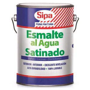 ESMALTE AL AGUA SIPA SATINADO BLANCO SIPA GALÓN