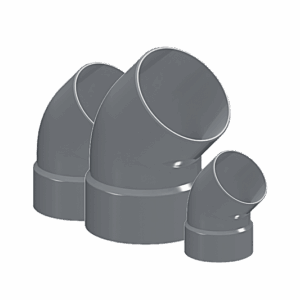 CODO PVC SANITARIO GRIS 110X45MM