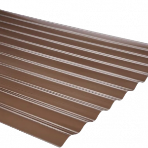 POLICARBONATO ACANALADO 0,5MM 0,85X2 1/2MT BRONCE