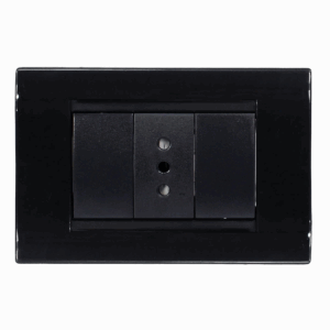 ENCHUFE SIMPLE NEGRO KALOP